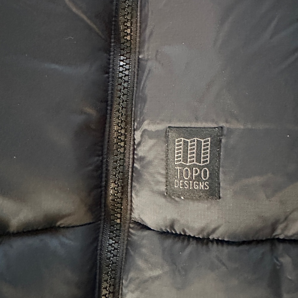 Topo Designs Black Puffer Insulated Wind Resistant Jacket Women’s Size XL - Picture 5 of 9